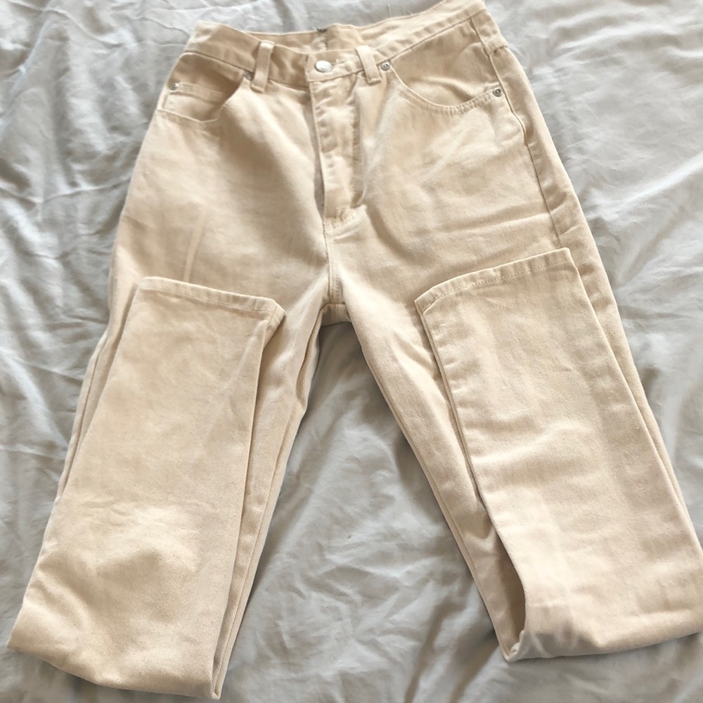 SARGENT PEPPER vintage high rise jeans canvas color size 28 high waisted vintage